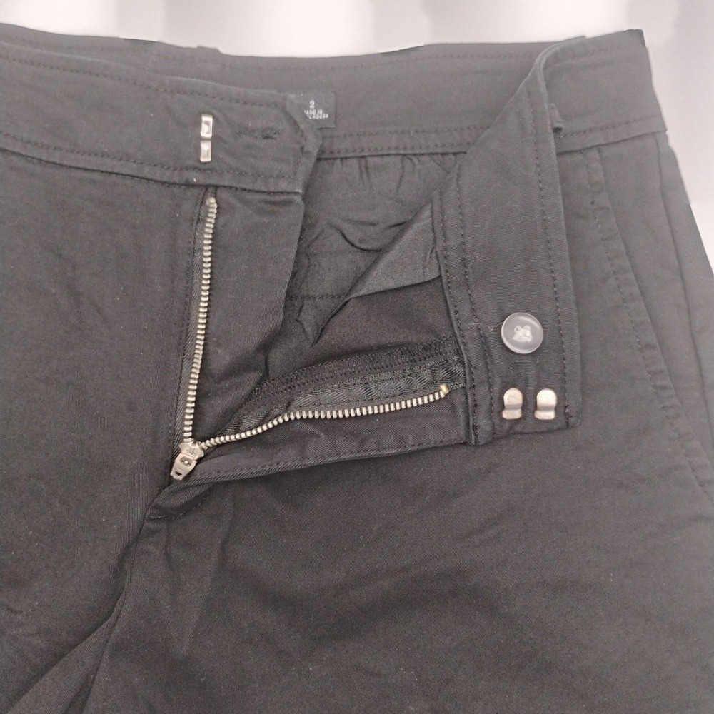 New York & Company Womens Sz 2 (29x4) Black Preppy Short Shorts - Picture 6 of 8